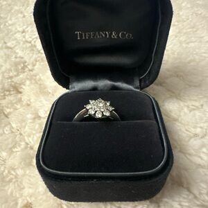 Tiffany & Co. White Gold Floral Diamond Ring